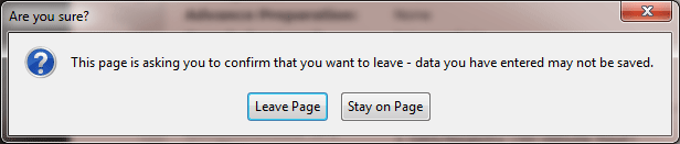 FireFox beforeunload message